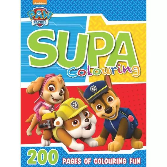 Paw Patrol 200 Page Supa Colouring & Activity Book