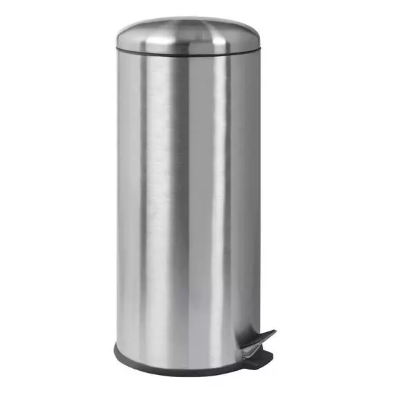 Mainstays 30L Stainless Steel Dome Lid Pedal Bin Mainstays 30L Stainless Steel Dome Lid Pedal Bin