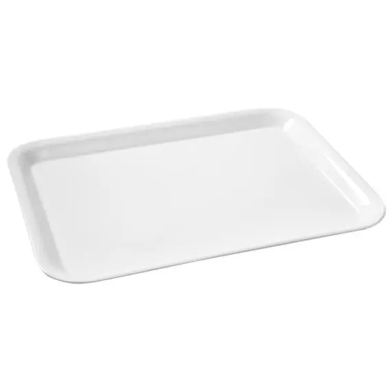 Funkilines Melamine Rectangular Serving Tray White