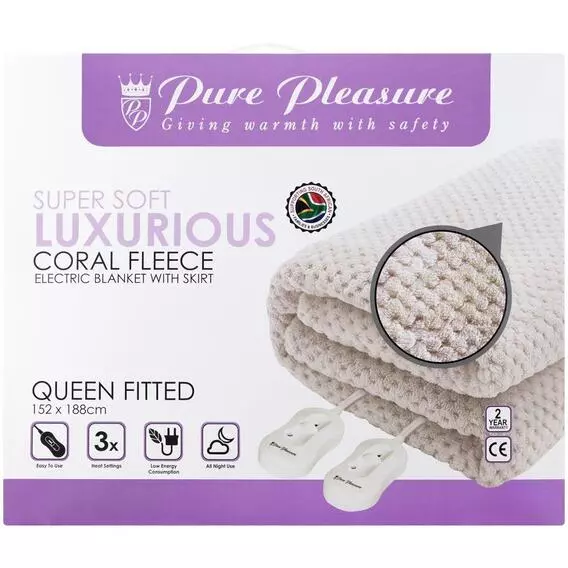 Pure Pleasure Coral Fleece Fully Fitted Queen Blanket ZEPP152188CF Pure Pleasure Coral Fleece Fully Fitted Queen Blanket ZEPP152188CF
