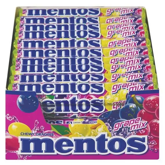 Mentos Grape Mix Sweet Roll 38g