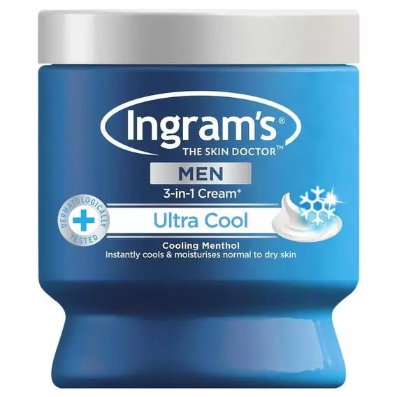 Ingram's Mens Ultra Cool Body Cream 500ml Ingram's Mens Ultra Cool Body Cream 500ml