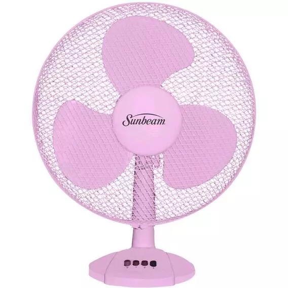 Sunbeam 30cm Desk Fan Pink SDF-12P Sunbeam 30cm Desk Fan Pink SDF-12P