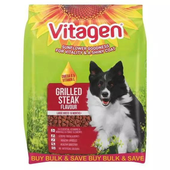Vitagen Large Breed Grilled Steak 20kg