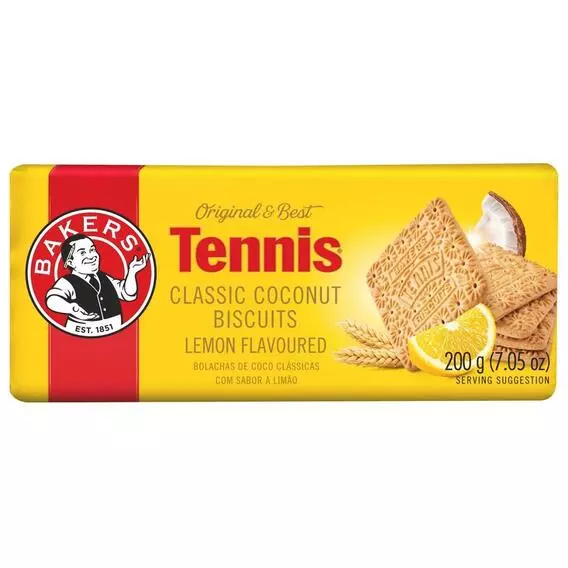 Bakers Tennis Biscuits Lemon Flavour 200g