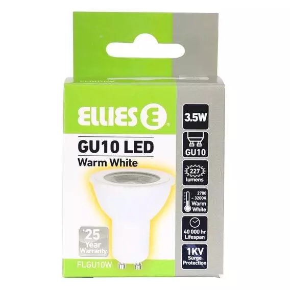 Ellies 3.5W GU10 LAMP FOR LIFE WARM Ellies 3.5W GU10 LAMP FOR LIFE WARM
