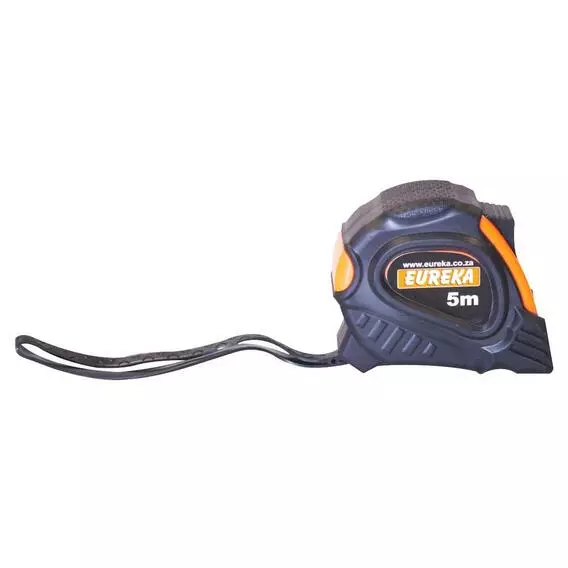 Eureka ORANGE BLACK MEASURING TAPE 5m x 19mm Q HC25