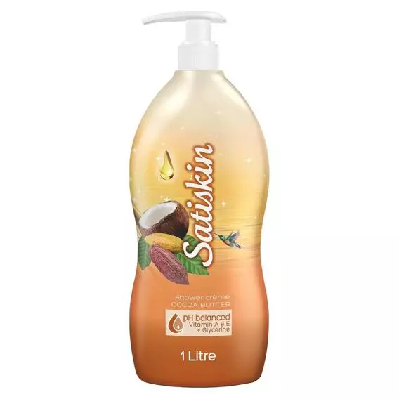 Satiskin Shower Gel Cocoa Butter 1, L gel 1L Satiskin Shower Gel Cocoa Butter 1, L gel 1L