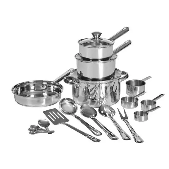 Always Home 20 Pce Stainless Steel Pot Set