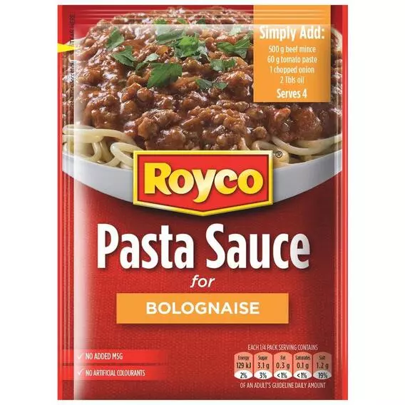 Royco Pasta Sauce Bolognaise 37g Royco Pasta Sauce Bolognaise 37g