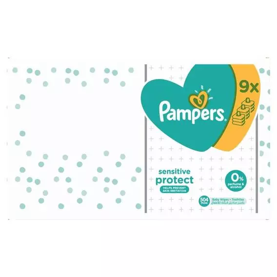Pampers Sensitive Baby Wipes 504s Pampers Sensitive Baby Wipes 504s