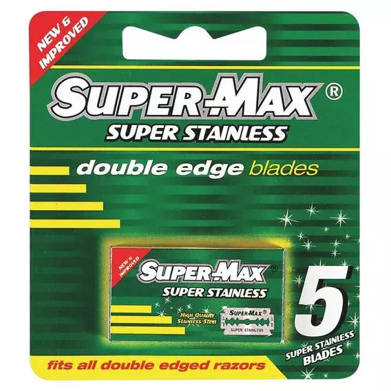Supermax Stainless Steel Double Edge Blades AA74