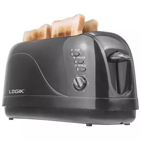 Logik 4 slice Toaster_black RSH-080473
