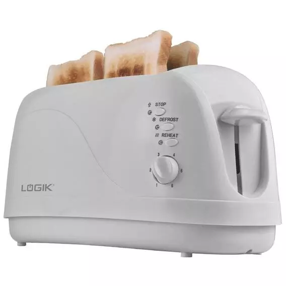Logik 4 slice Toaster_white RSH-080473