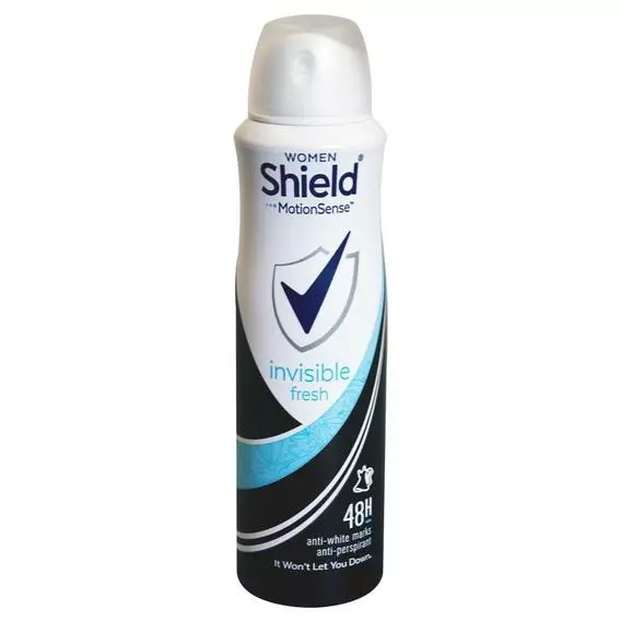 Shield Deodorant Invisible Black White 150ml Shield Deodorant Invisible Black White 150ml