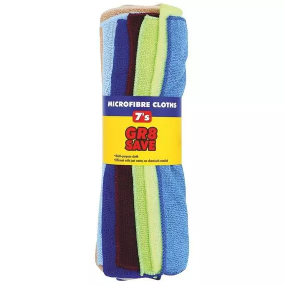 GR8 Save Microfibre 7pk Cloth (48)