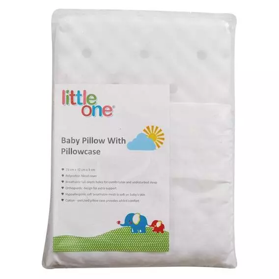 Little One Pillow And Pillowcase White