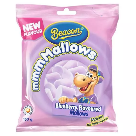 Beacon Marshmallows Blueberry Flavoured 150g