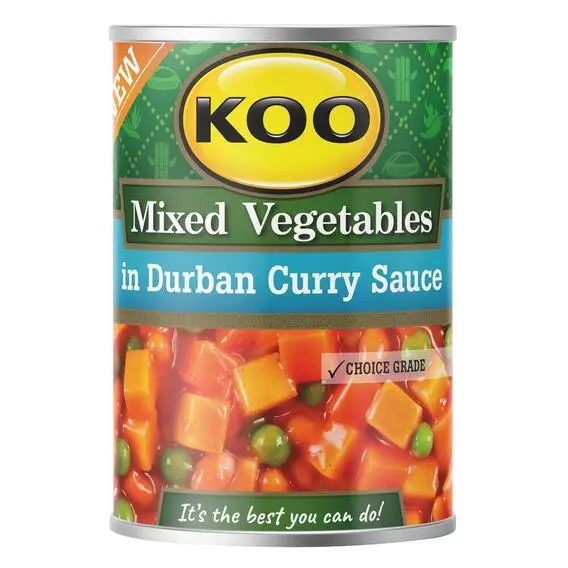 KOO Mixed Veg in Durban Curry Sauce 410g