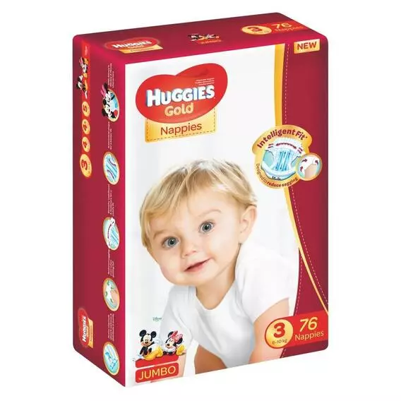 Huggies Gold Jumbo Size 3 76's Huggies Gold Jumbo Size 3 76's