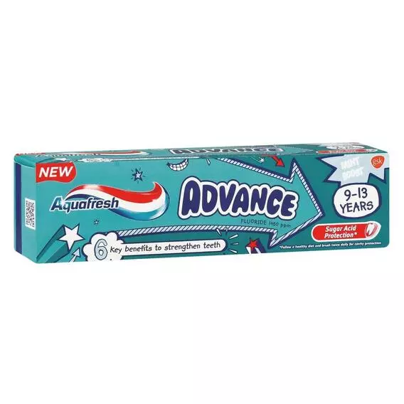 Aquafresh Advance Toothpaste 9-13 Years Aquafresh Advance Toothpaste 9-13 Years