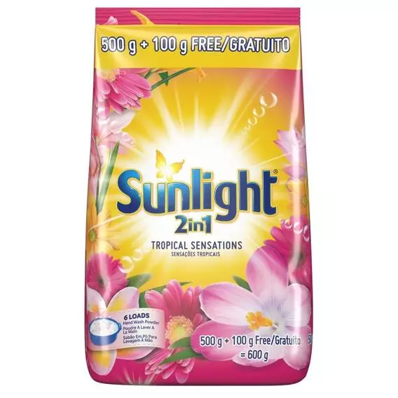 Sunlight Hand Washing Powd Tropical 600 G HAND WASHING Sunlight Hand Washing Powd Tropical 600 G HAND WASHING