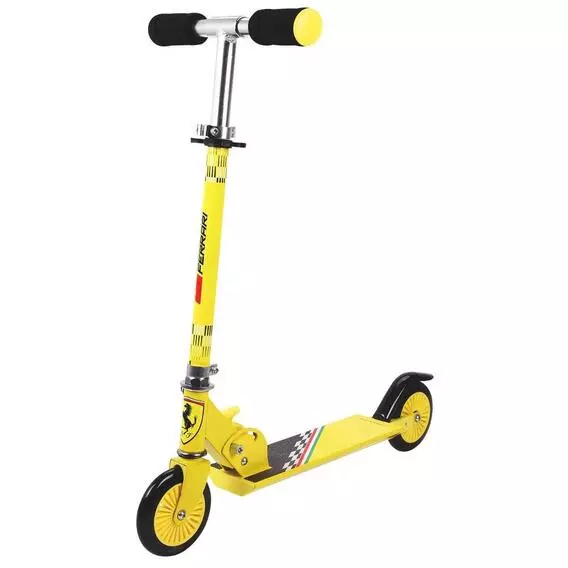 Ferrari Kids 2 Wheel Scooter Yellow Ferrari Kids 2 Wheel Scooter Yellow