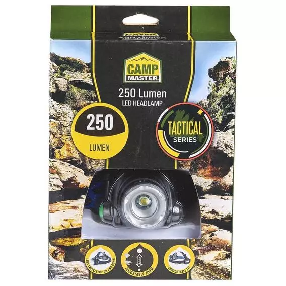 Campmaster 250 LUMEN LED HEADLAMP HL104 Campmaster 250 LUMEN LED HEADLAMP HL104