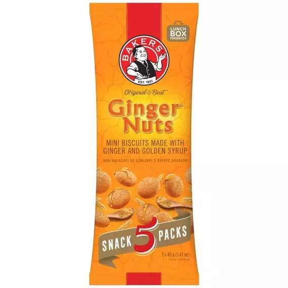 Bakers Gingernuts Mini 5x40g