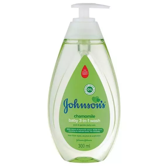 Johnson's 3 in 1 chamomile wash 300ml