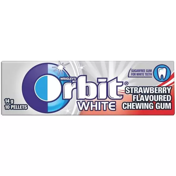 Orbit White Gum Strawberry OTC 14g