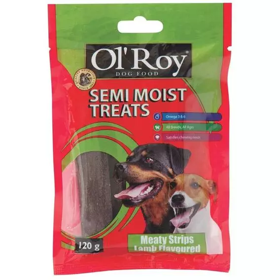 Ol Roy Meaty Strips Lamb Flavour 120g