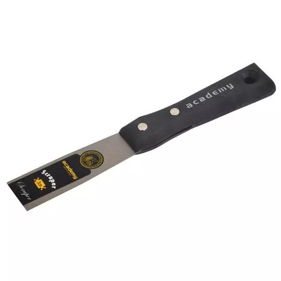Academy Brushware 3cm Black Handle Scraper