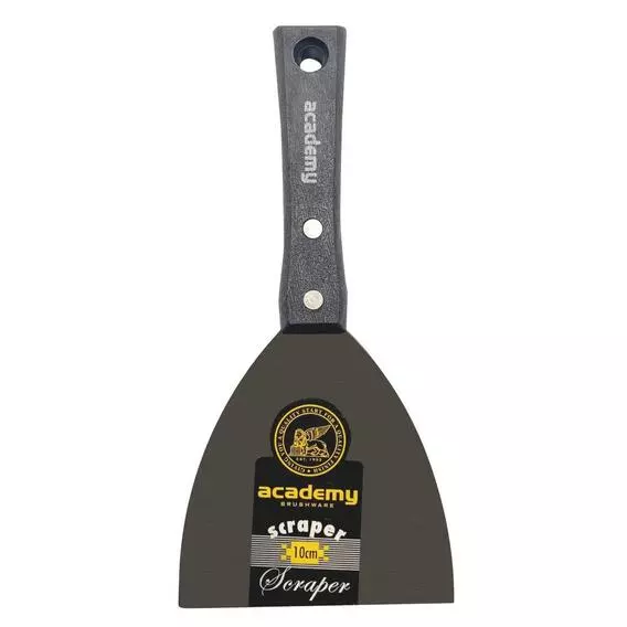 Academy Brushware 10cm Black Handle Scraper