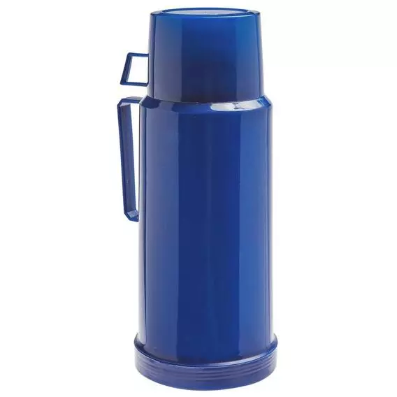 Mainstay 1.0L Plastic Vacuum Flask Blu Mainstay 1.0L Plastic Vacuum Flask Blu