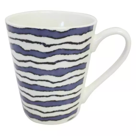 No Brand Wave Print Mug Blue No Brand Wave Print Mug Blue