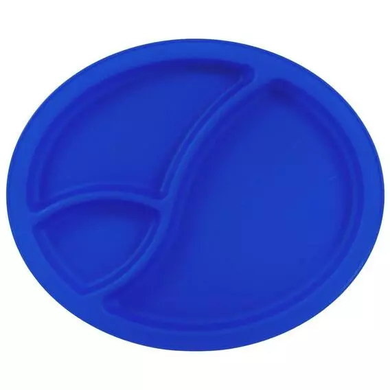 Lumoss 4pk Picnic Plate With Divisions Azure
