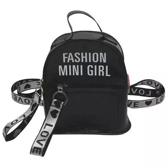 Elegant Mini Backpack for Girls Black Elegant Mini Backpack for Girls Black