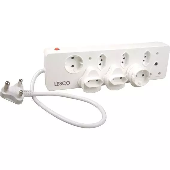 LESCO 8 Way Multiplug with 3 Adapters SN028GC