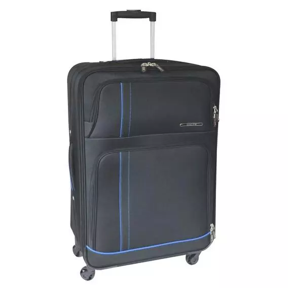 Tosca 60cm Space Age 4 Wheel Trolley Blk / Ryl Tosca 60cm Space Age 4 Wheel Trolley Blk / Ryl