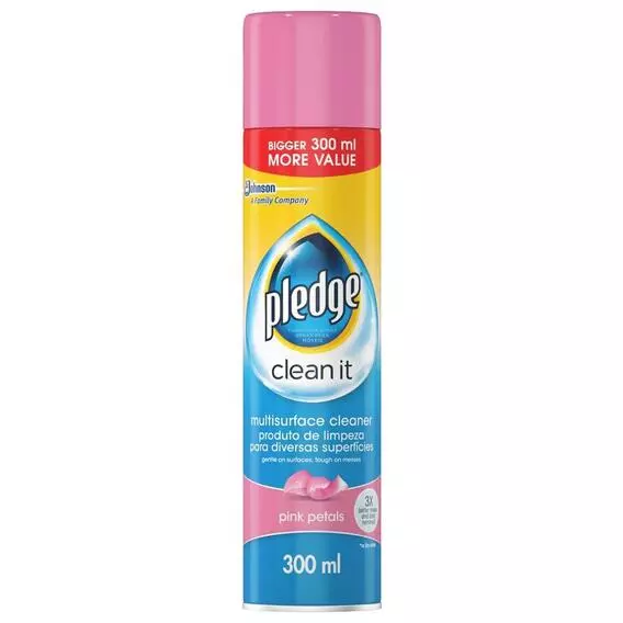 Pledge Multi Surface Cleaner Pink Petals 300ml Pledge Multi Surface Cleaner Pink Petals 300ml
