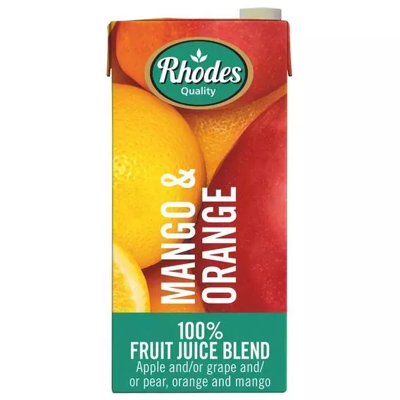 Rhodes 100% Fruit Juice Mango Orange 1L