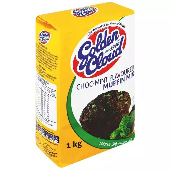 Golden Cloud Choc Mint Muffin Mix 1kg Golden Cloud Choc Mint Muffin Mix 1kg