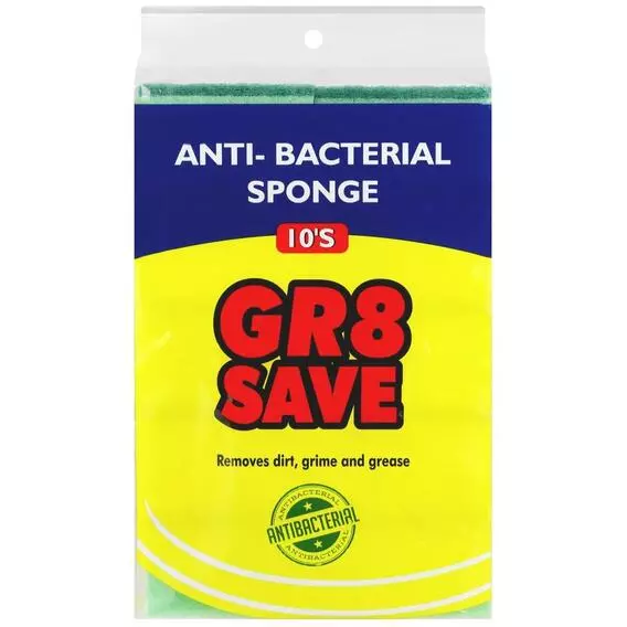 Ethnix Gr8 Save 10's Sponge Anti-Bac Ethnix Gr8 Save 10's Sponge Anti-Bac