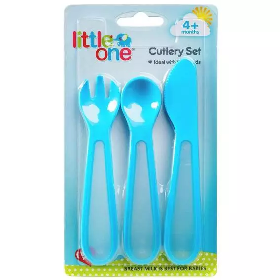 Little One 3pce Cutlery Set Duo Grip