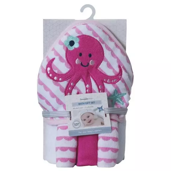 Snuggle Time 3pk Hd Twl + 3pk F/cloth Gft/St Octopus Snuggle Time 3pk Hd Twl + 3pk F/cloth Gft/St Octopus