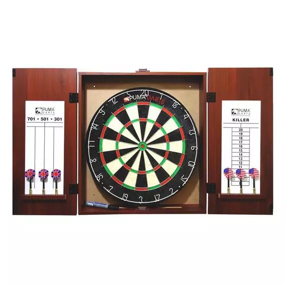 Puma Dartboard And Cabinet Set