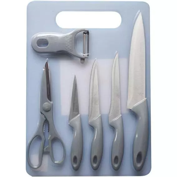 Mainstay MAINSTAYS 6pc knife with bord KP-K426 Mainstay MAINSTAYS 6pc knife with bord KP-K426