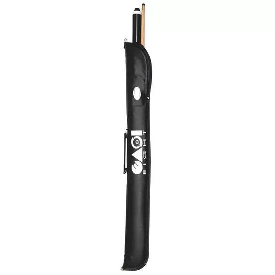 Easi8 Cue Bag Black With 2pce Hardwood Cue