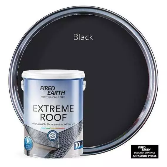 Fired Earth 5L Extreme Roof Black  5L
